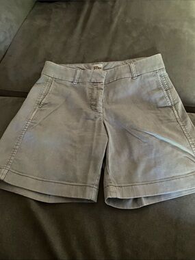 J. Crew Light Gray Women's Chino Shorts